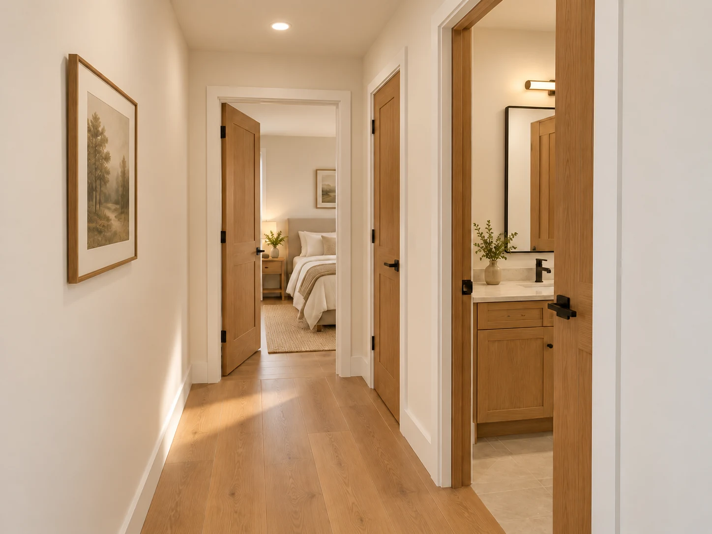 French Coach upstairs hall toward bedroom & bath