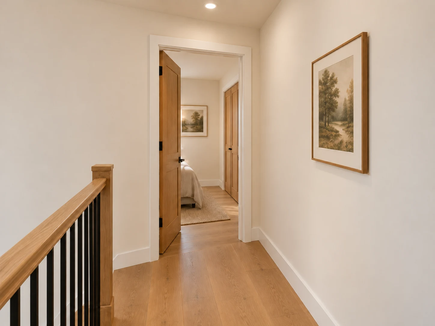 French Coach upstairs landing toward the bedroom