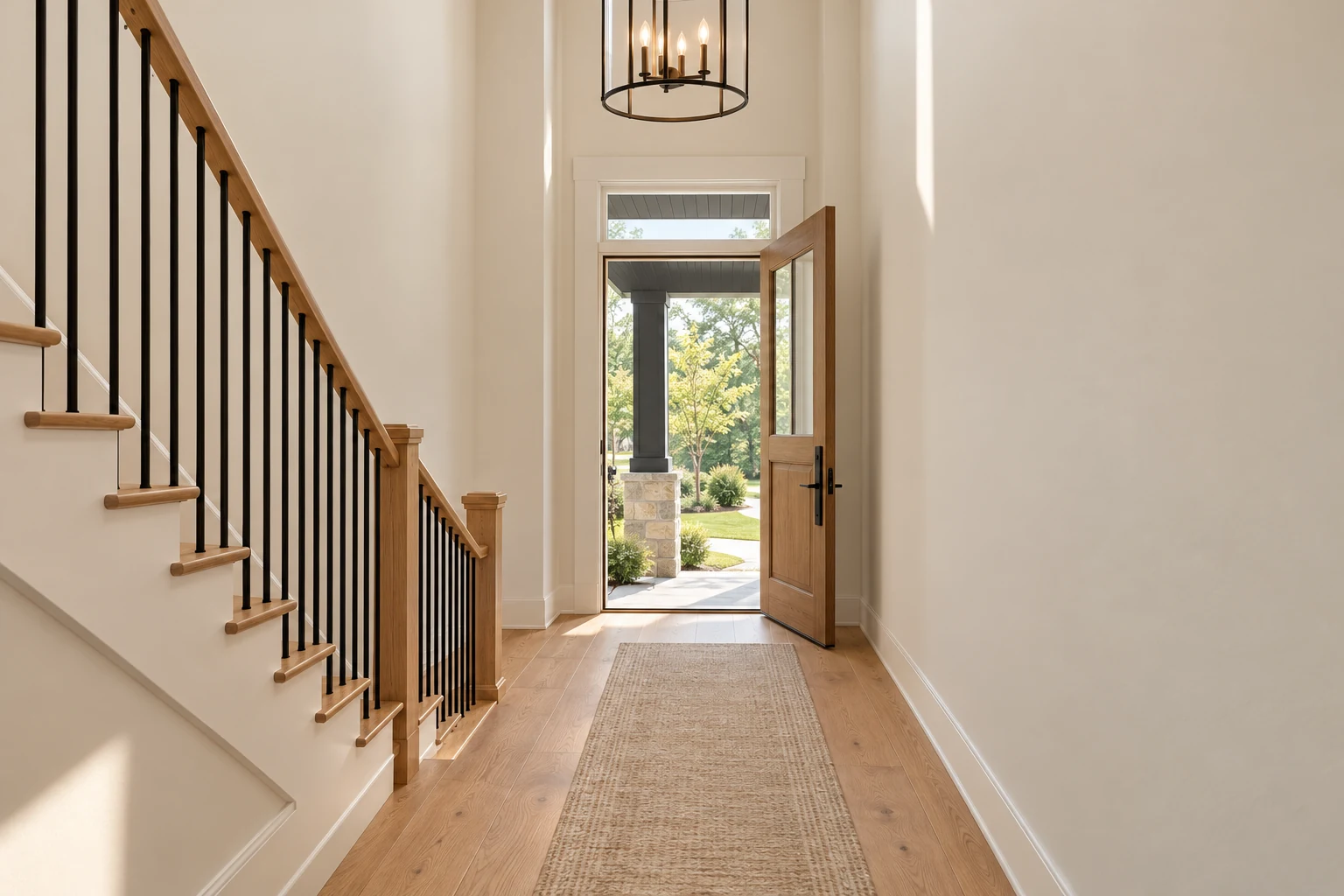 Millstone foyer looking toward the front door