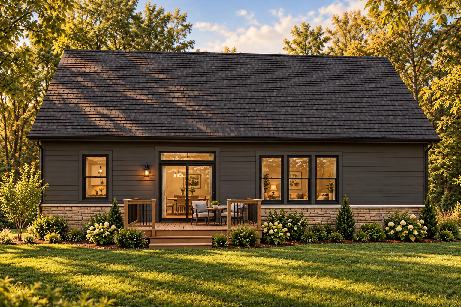 Millstone rear exterior & deck
