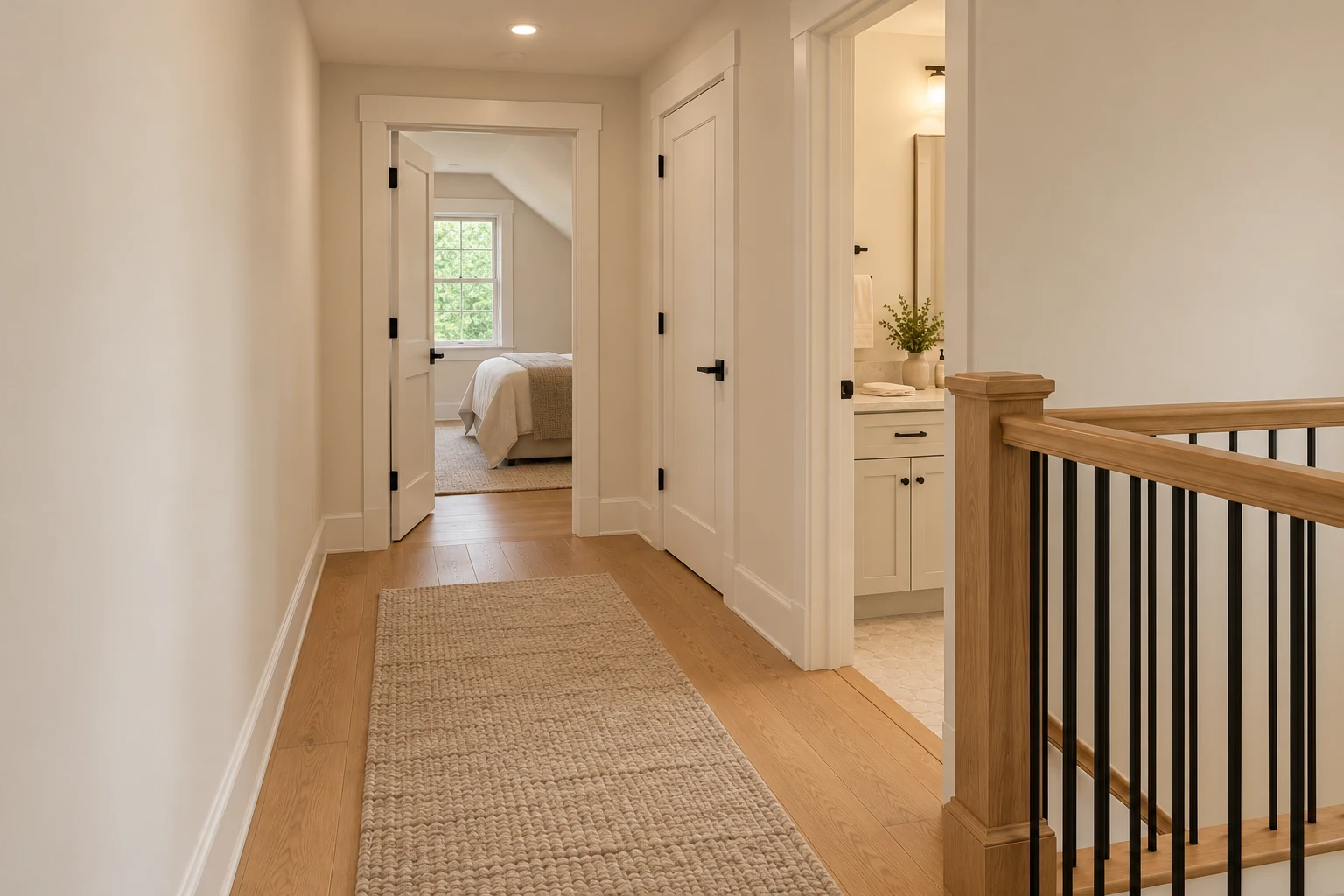 Millstone upstairs hall & open stair
