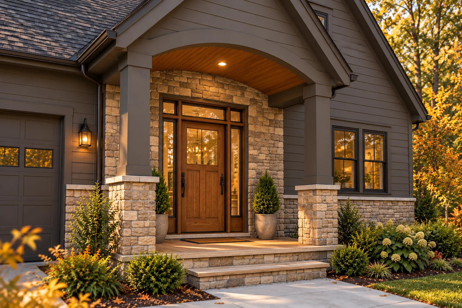 Eaglepath covered front porch